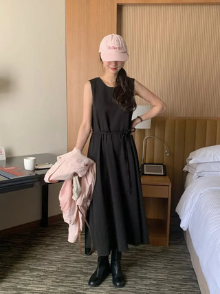(2 colors) Layered Camisole Dress