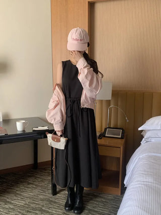 (3 colors) Collared Blouson