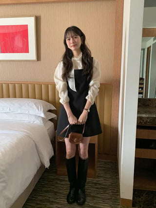 (3 colors) Basic mid-length dress