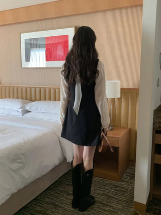 (3 colors) Basic mid-length dress
