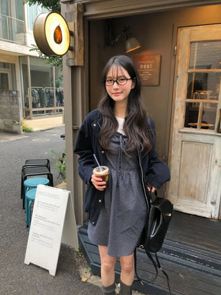 Basic cotton blouson