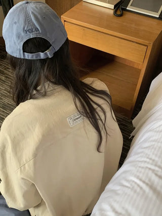 Basic cotton blouson