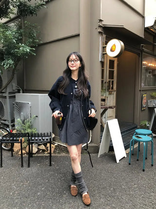 Basic cotton blouson