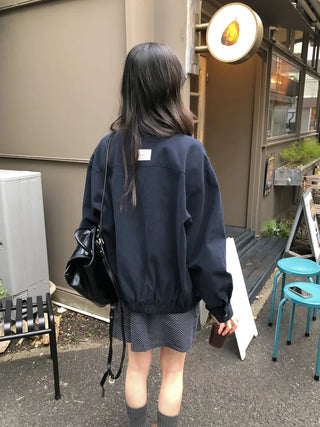 Basic cotton blouson
