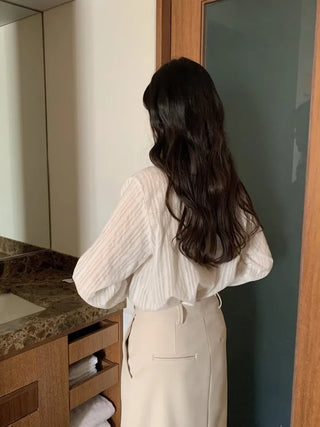 H-line low-rise midi skirt