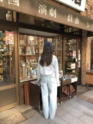 Light blue denim pants