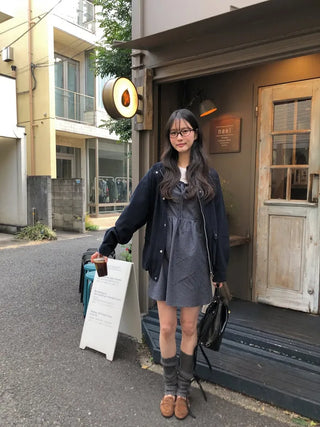 Basic cotton blouson