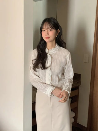 H-line low-rise midi skirt