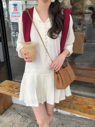 (2 colors) Pleated Jumpsuit