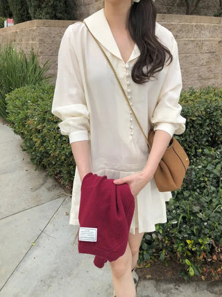 (2 colors) Pleated Jumpsuit
