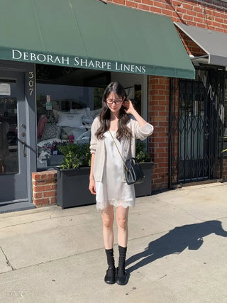 (3 colors) V-neck oversized cardigan