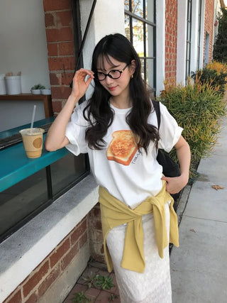 (2 colors) Printed T-shirt