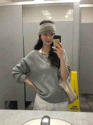 (3 colors) Waffle Oversized T-shirt