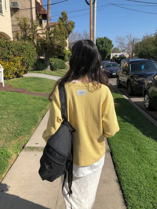 (3 colors) Waffle Oversized T-shirt