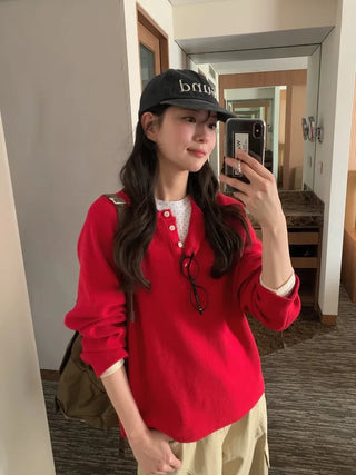 (3 colors) Waffle Oversized T-shirt