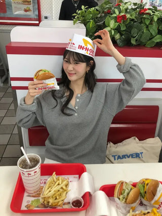 (3 colors) Waffle Oversized T-shirt
