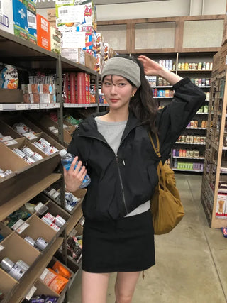 (2 colors) Hooded Anorak