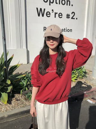 (3 colors) Pixel print sweatshirt