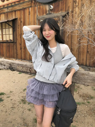 (2 colors) Hooded Anorak