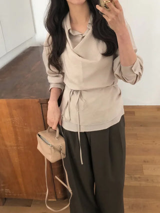 (3 colors) Sheer shirt