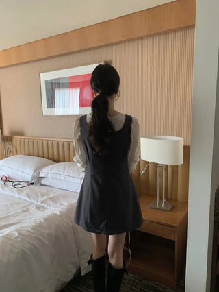 (2 colors) Tie-shirred blouse