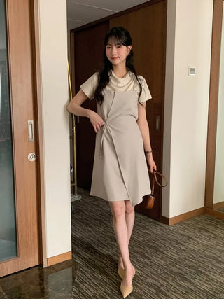 Bustier wrap dress