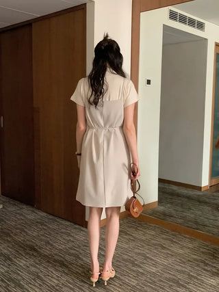 Bustier wrap dress