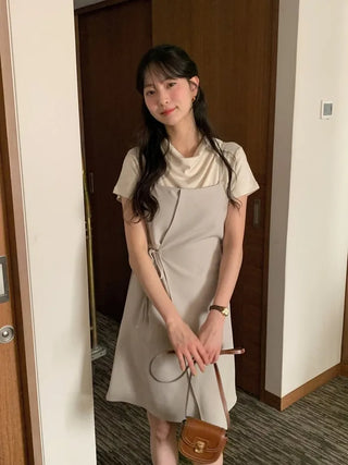 Bustier wrap dress