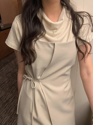 Bustier wrap dress
