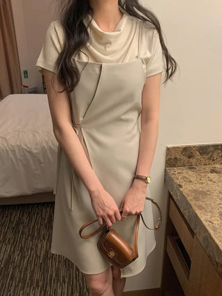 Bustier wrap dress