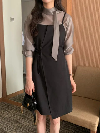 Bustier wrap dress