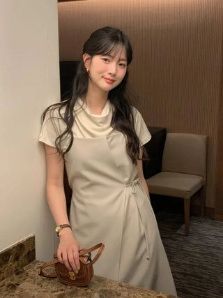 Bustier wrap dress