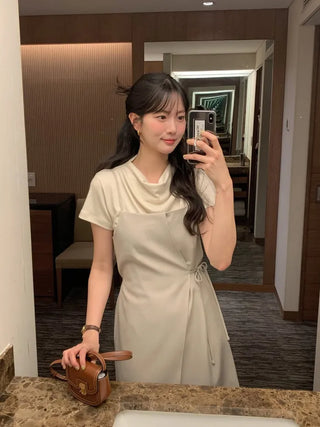 Bustier wrap dress