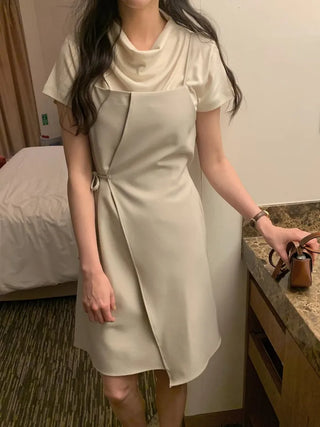 Bustier wrap dress