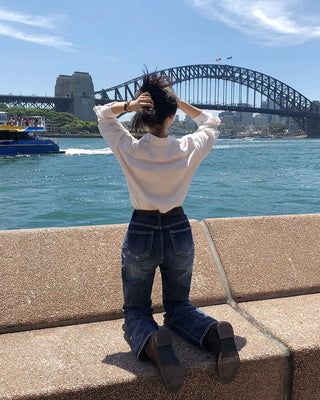 Premium Wash Straight Denim Pants