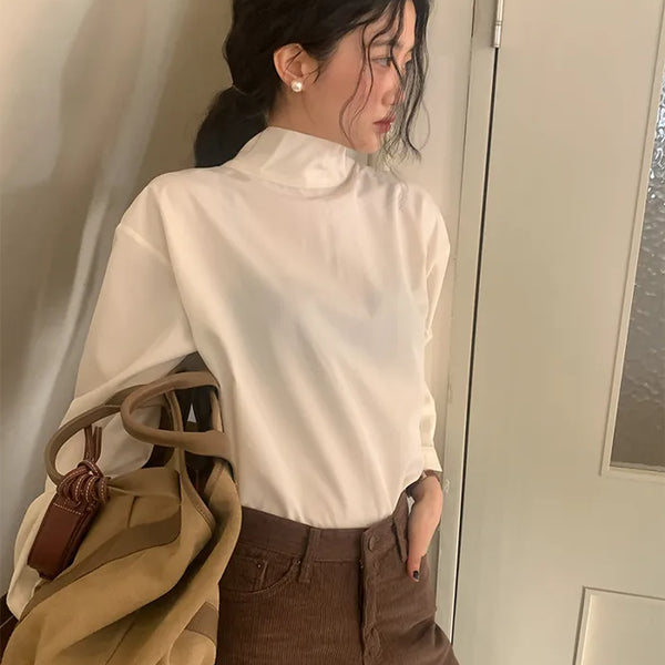 Tie blouse