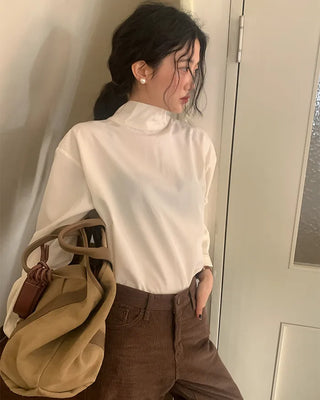 Tie blouse