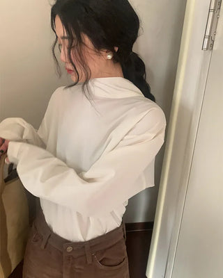 Tie blouse