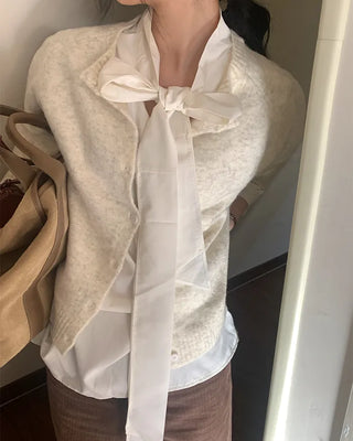Tie blouse