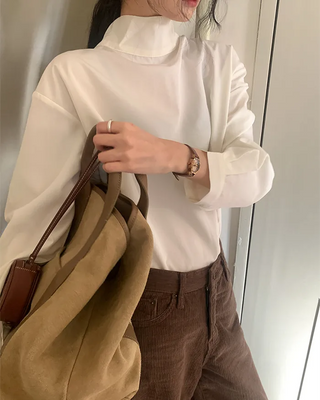 Tie blouse