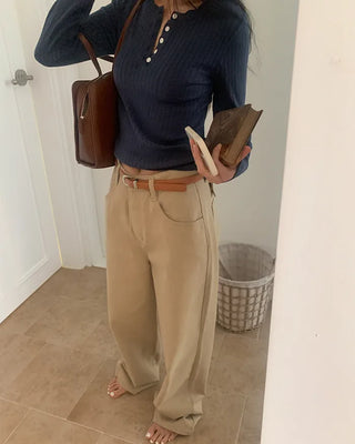 Wide Chino Pants