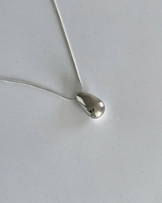 (surgical) bold water drop necklace