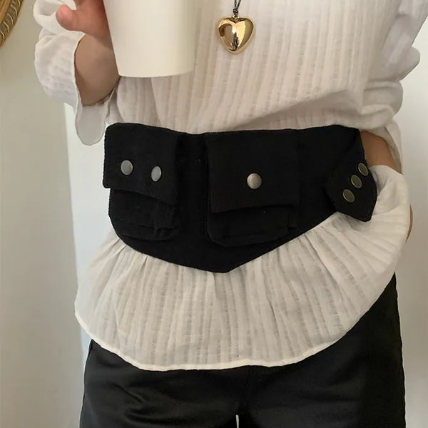 Cargo pocket belt waist bag