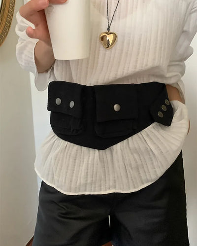 Cargo pocket belt waist bag