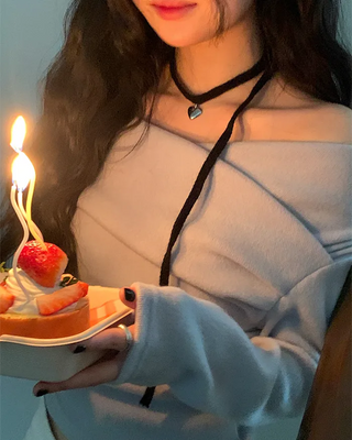 Heart Charm Layered Choker