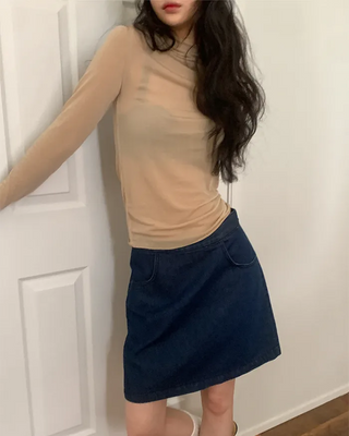 Tencel Span Layered Turtleneck