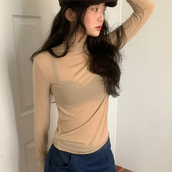 Tencel Span Layered Turtleneck