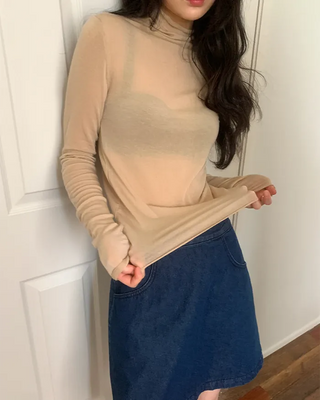 Tencel Span Layered Turtleneck