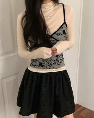 Tencel Span Layered Turtleneck
