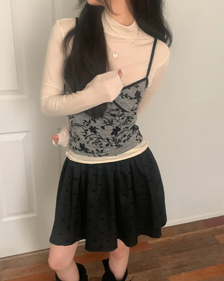 Tencel Span Layered Turtleneck